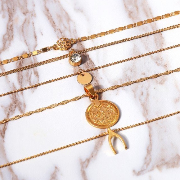 Vintage Multilayer Choker Necklace - Picture 2 of 5